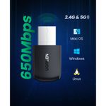 UGREEN-MINI-ADAPTADOR-USB-INALAMBRICO-DUAL-BAND-AC650-433MBPS-MAX-CM44