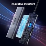 UGREEN MULTIPUERTO USB-C / (2)HDMI 8K30HZ + 3USB 3.0 + INUSB-C PD CM498