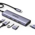 UGREEN-MULTIPUERTO-USB-C-1HDMI-4K60HZ---3USB-3.0---INUSB-C-PD-CM511