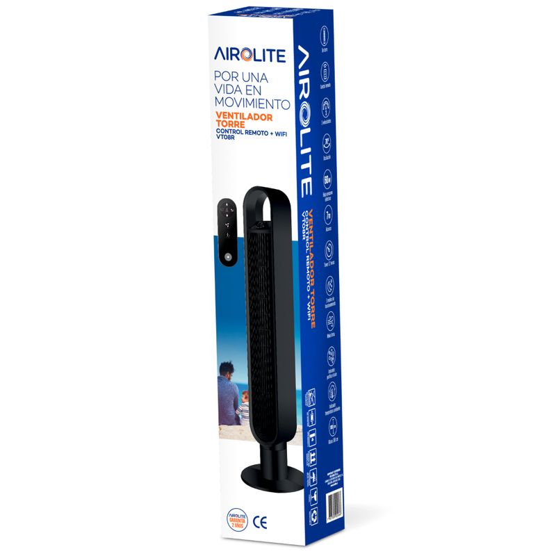 AIROLITE-VENTILADOR-TORRE-VT08R-WIFI-CON-CONTROL-REMOTO