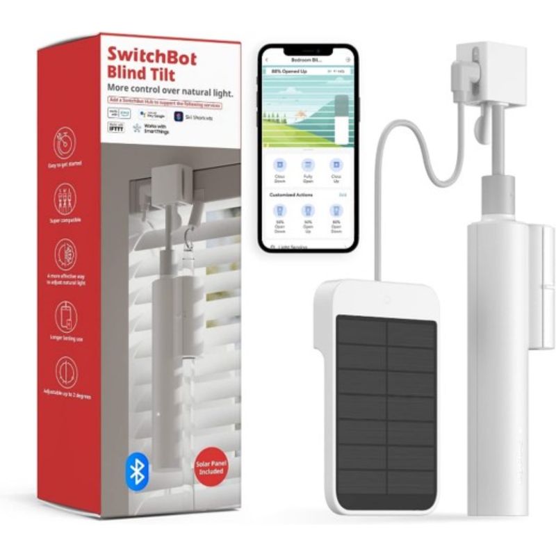 SWITCHBOT MOTOR SMART PARA CORTINA TIPO PERSIANA CON ENERGIA SOLAR