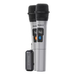 MASTER-G PAR DE MICROFONOS INALAMBRICOS CON RECEPTOR UHF