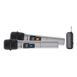 MASTER-G PAR DE MICROFONOS INALAMBRICOS CON RECEPTOR UHF