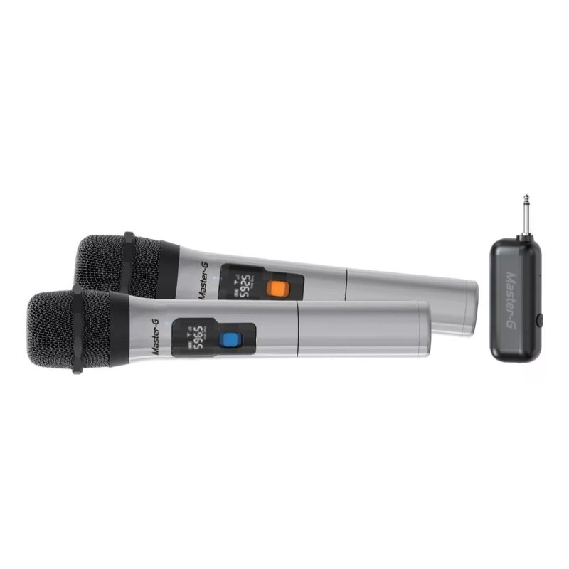MASTER-G PAR DE MICROFONOS INALAMBRICOS CON RECEPTOR UHF