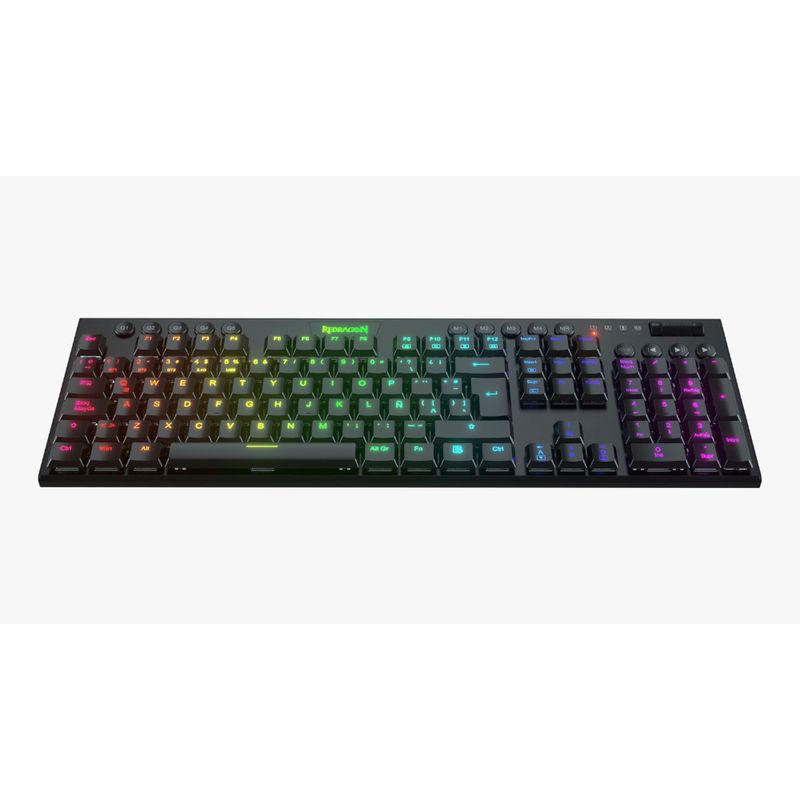 REDRAGON TECLADO GAMER HORUS K619 MECANICO CABLEADO FS SWITCH RED BLACK
