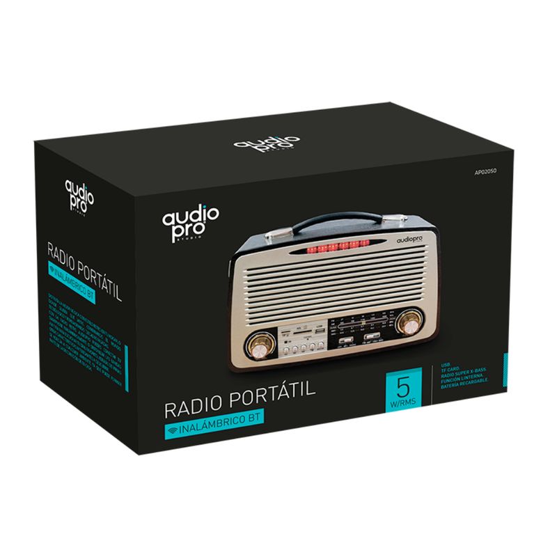 AUDIOPRO RADIO VINTAGE AUDIOPRO PORTATIL AP02051