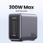 UGREEN SUPER CARGADOR PARA ESCRITORIO 300W 1 USB-A + 4 USB-C CD333