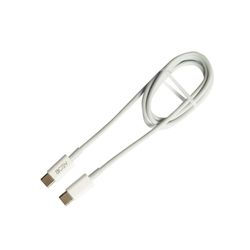 ACSY CABLE USB-C A USB-C DE 1 METRO BLANCO AC-WB45
