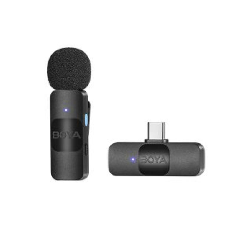 BOYA BY-V10 MICROFONO INALAMBRICO ULTRA COMPACTO Y PORTABLE 2.4GHZ CONECTOR USB-C
