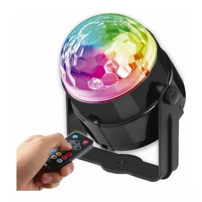 DBLUE BOLA DE LUZ LED MULTICOLOR PARA FIESTAS CON CONTROL REMOTO