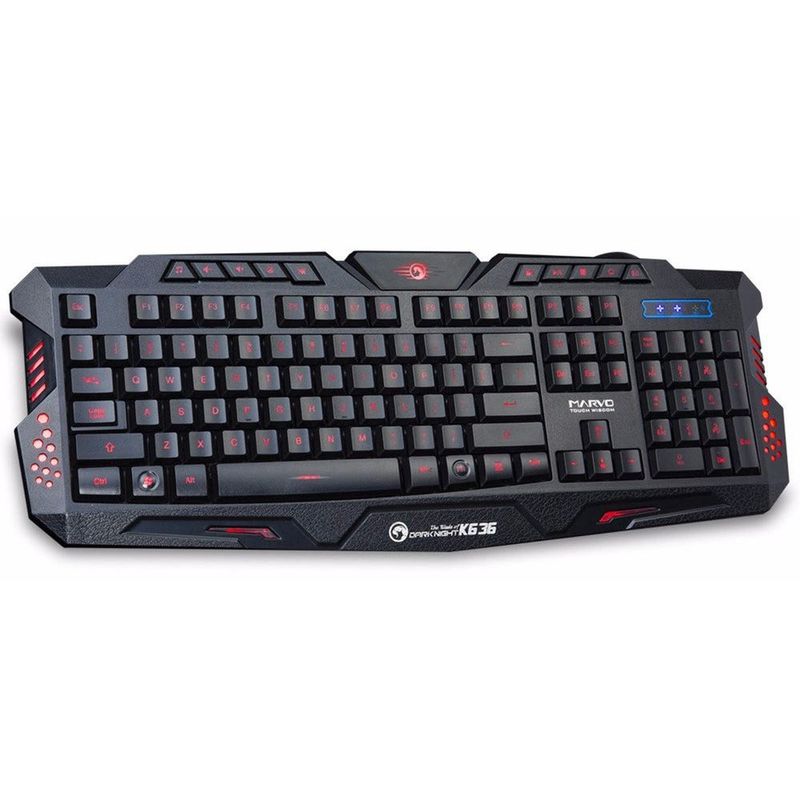 Teclado Gamer Luminoso Marvo Mouse y Teclados