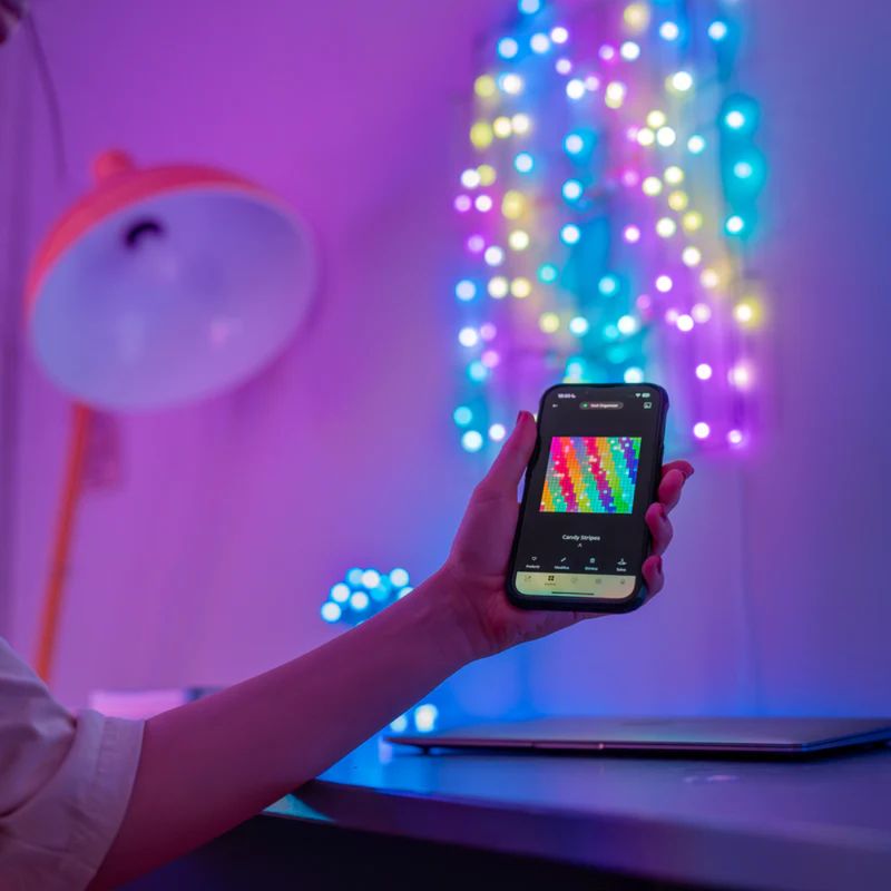 TWINKLY CADENA DE ESTRELLAS LED RGB USB-C CABLE TRANSPARENTE  TWKS100RGB-T