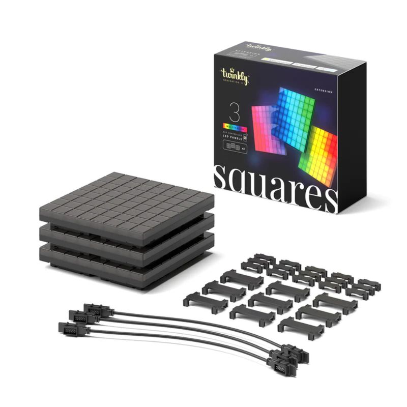 TWINKLY PANELES DE EXTENSION X3 LED RGB  SQUARES TWQ064STW-03-BAD