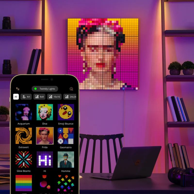 TWINKLY PANELES DE EXTENSION X3 LED RGB  SQUARES TWQ064STW-03-BAD