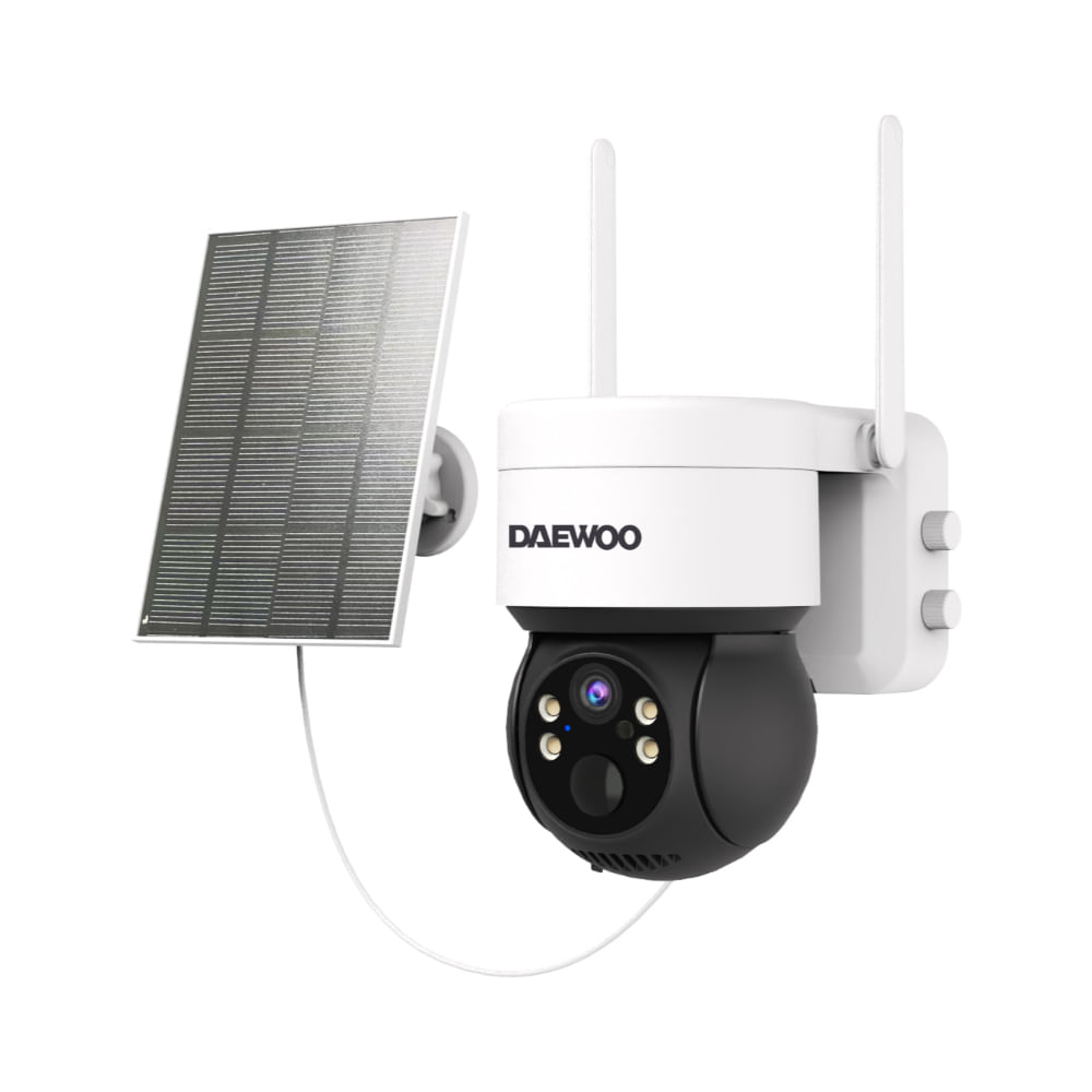 DAEWOO CAMARA EXT CON PANEL SOLAR 3MP/AUDIO BIDIRECCIONAL