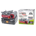 DOITE PACK COCINILLA ASTRA + 4 GAS 227 GRIS ROJO