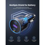 UGREEN-CARGADOR-AUTOMOVIL-2USB-C---1USB-A-CARGA-RAPIDA-75W-MAX-BLACK--EC703