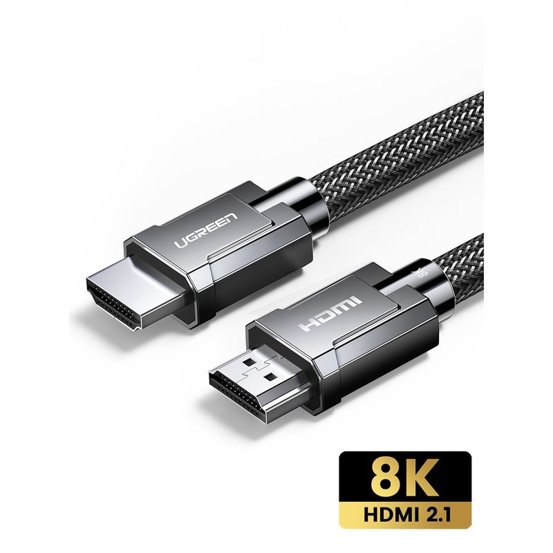 UGREEN CABLE HDMI 2.1 8K/60HZ M/M 1.5M ALUMINIO BLINDADO BLACK  HD135