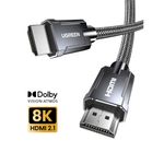 UGREEN CABLE HDMI 2.1 8K/60HZ M/M 3M ALUMINIO BLINDADO BLACK  HD135