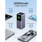UGREEN-MEGA-BATERIA-PORTATIL-20.000MAH-CON-SALIDA-130W-MAX-CARGA-RAPIDA-2USB-C---1USB-A--PB721