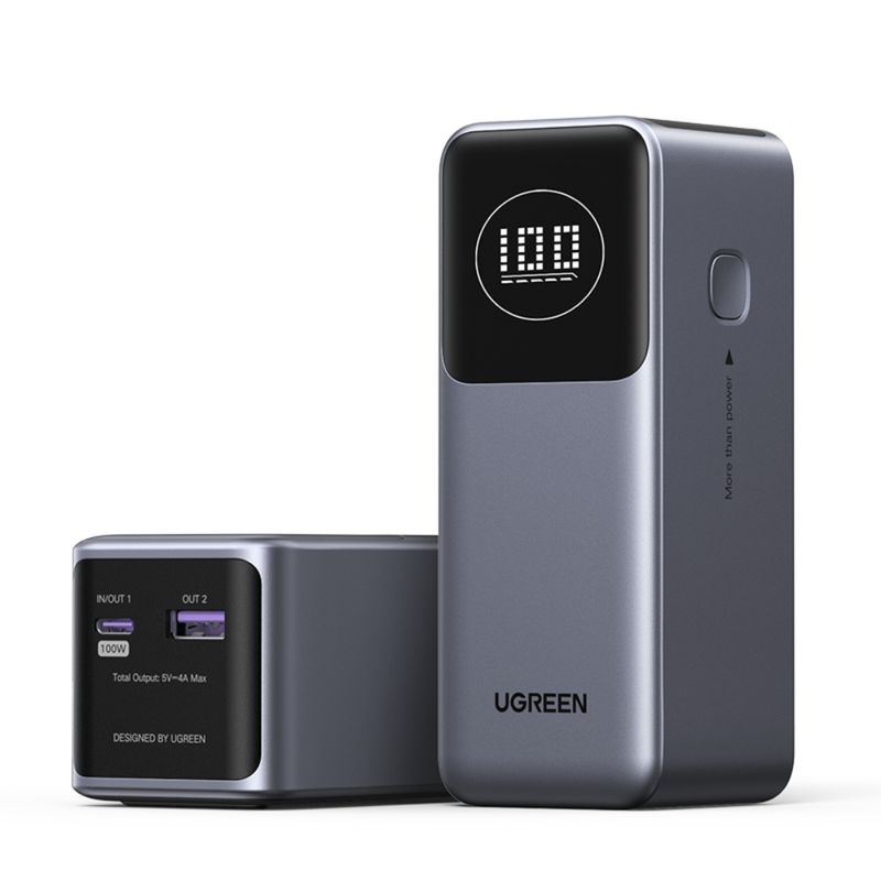 UGREEN-MEGA-BATERIA-PORTATIL-12.000MAH-CON-SALIDA-100W-MAX-CARGA-RAPIDA-2USB-C---1USB-A--PB724