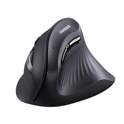 UGREEN MOUSE INALAMBRICO VERTICAL 2.4GHZ+BT TRIPLE CONEXIÃ“N (1W+2BT) BLACK  MU008