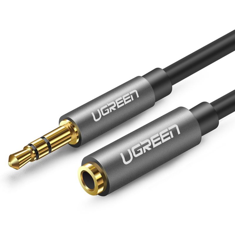 UGREEN CABLE EXTENSION PLUG/JACK 3.5MM M/H 3M BLACK AV118