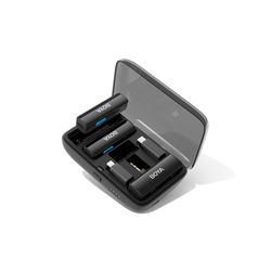 BOYA SISTEMA DE MICROFONO INALAMBRICO DOBLE CON DISENO TODO-EN-UNO