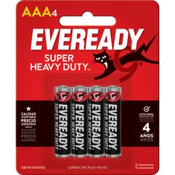 EVEREADY BLISTER PILAS DE CARBON CZN AAA X 4  E301513200