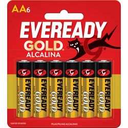 EVEREADY BLISTER PILAS ALCALINAS AA X 6 GOLD