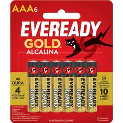 EVEREADY BLISTER DE  PILA ALCALINA AAAX6 GOLD