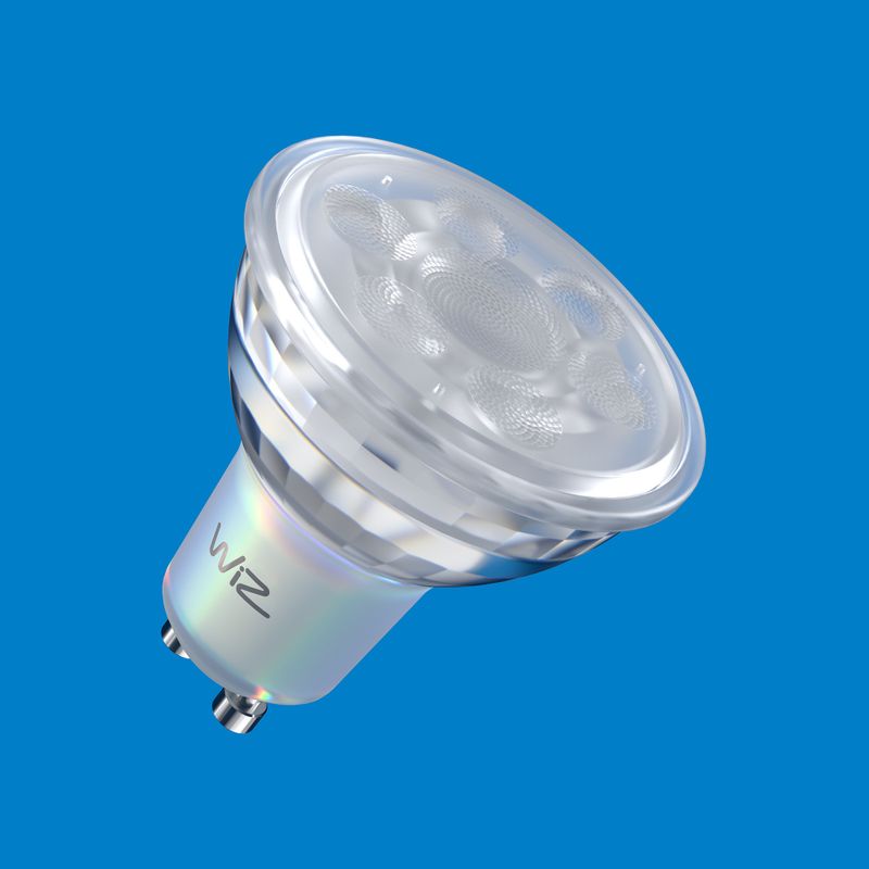 WIZ AMPOLLETA SMART GU10 WIFI WIZ COLOR AMBIENCE BLE COLOR/4.7W 220V 6/1PF