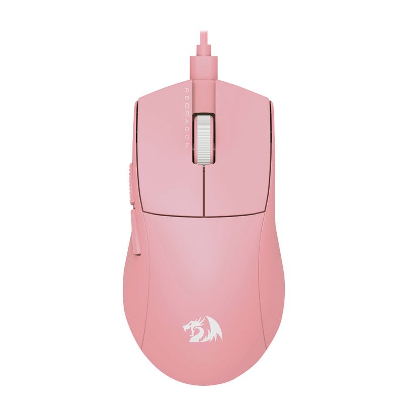 REDRAGON MOUSE GAMER KING M724 ROSADO ALAMBRICO 12400 DPI