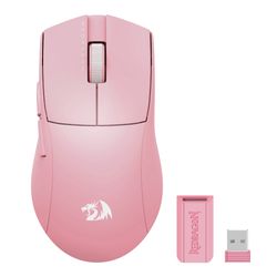 REDRAGON MOUSE GAMER KING PRO M916 1K HZ INALAMBRICO 26000 DPI ROSADO