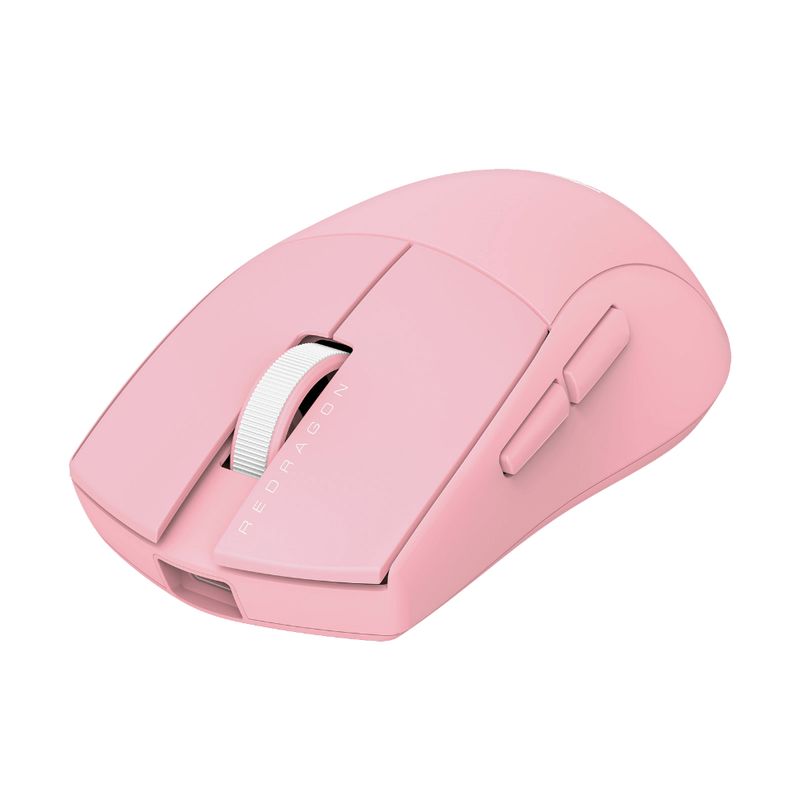 REDRAGON MOUSE GAMER KING PRO M916 1K HZ INALAMBRICO 26000 DPI ROSADO