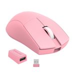REDRAGON MOUSE GAMER KING PRO M916 1K HZ INALAMBRICO 26000 DPI ROSADO