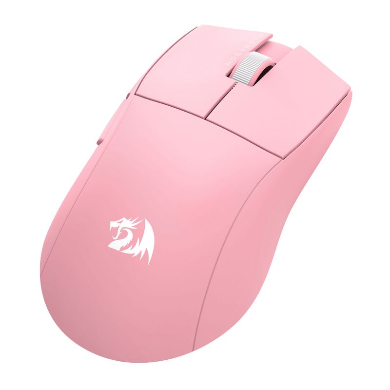 REDRAGON MOUSE GAMER KING PRO M916 1K HZ INALAMBRICO 26000 DPI ROSADO