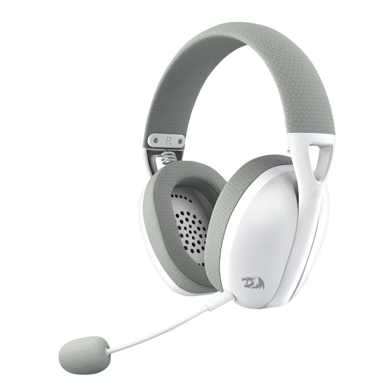 REDRAGON AUDIFONO GAMER IRE INALAMBRICO H848 BLANCO/GRIS