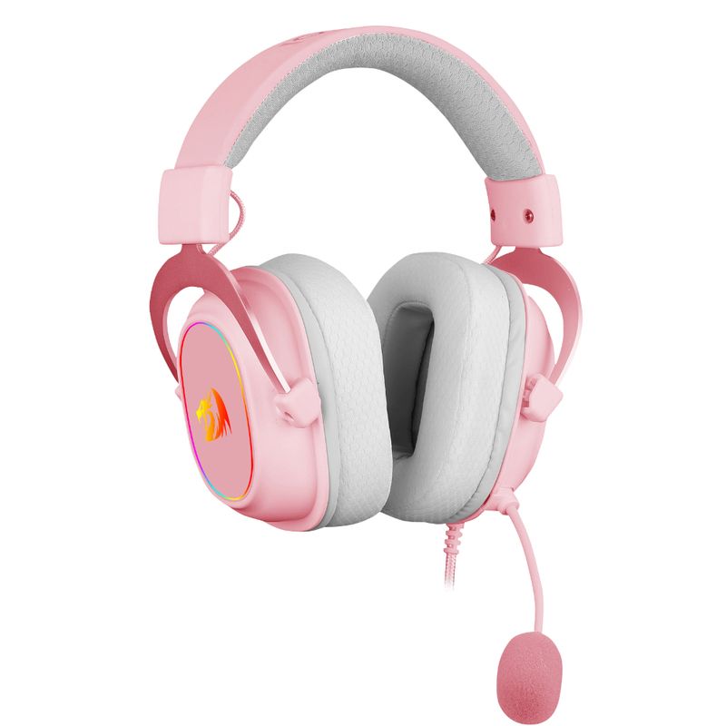 REDRAGON AUDIFONO GAMER ZEUS X H510 RGB ROSADO