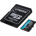 KINGSTON TARJETA DE MEMORIA MICRO-SD 256GB  CANVAS GO! PLUS UHS-I CLASE 10 U3 V30 A2 /ADAPTADOR SD