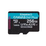 KINGSTON TARJETA DE MEMORIA MICRO-SD 256GB  CANVAS GO! PLUS UHS-I CLASE 10 U3 V30 A2 /ADAPTADOR SD