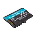 KINGSTON  TARJETA DE MEMORIA MICRO-SD 512GB CANVAS GO! PLUS UHS-I CLASE 10 U3 V30 A2 /ADAPTADOR SD