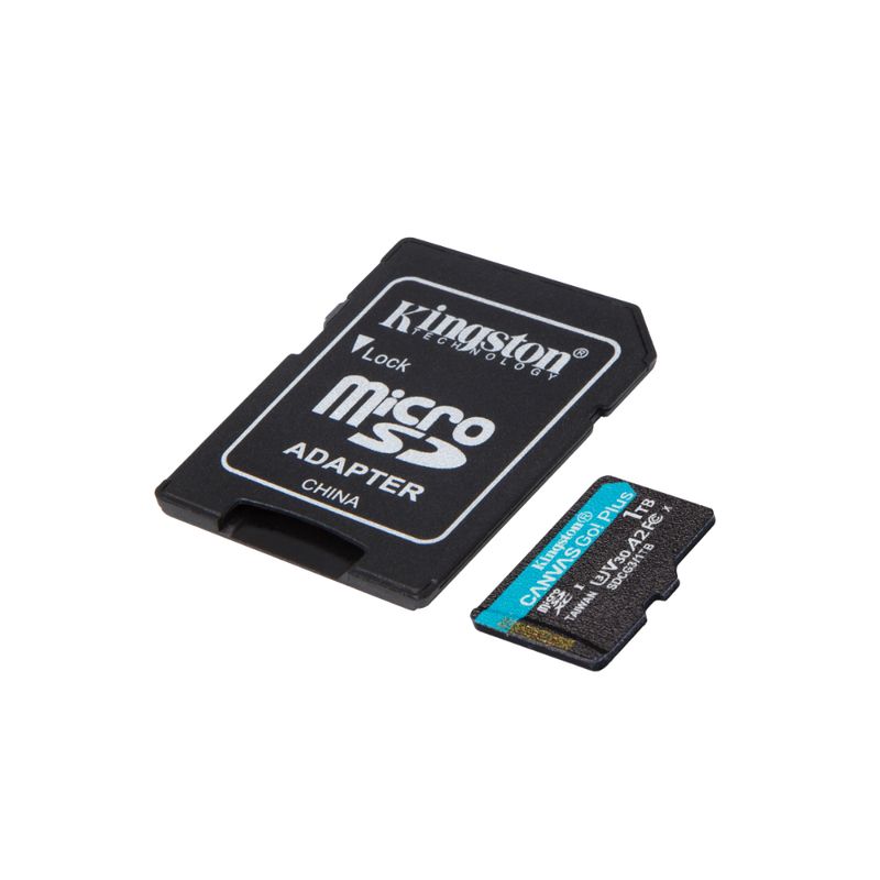 KINGSTON TARJETA DE MEMORIA MICRO-SD 1TB  CANVAS GO! PLUS UHS-I CLASE 10 U3 V30 A2 /ADAPTADOR SD