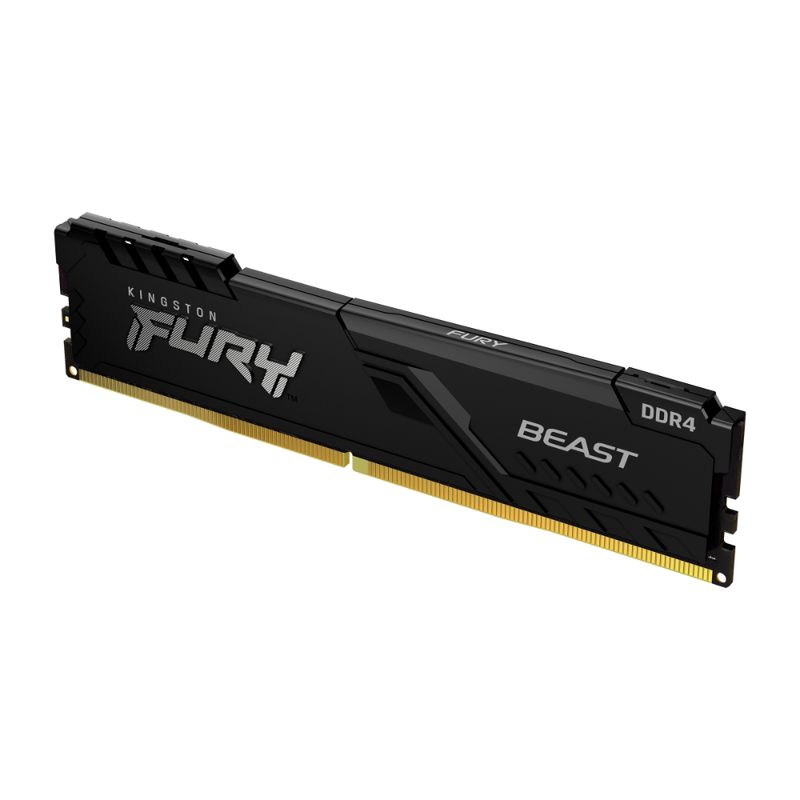 KINGSTON MEMORIA RAM 16GB 3200MHZ DDR4 CL16 DIMM FURY BEAST BLACK
