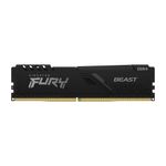 KINGSTON MEMORIA RAM 16GB 3200MHZ DDR4 CL16 DIMM FURY BEAST BLACK