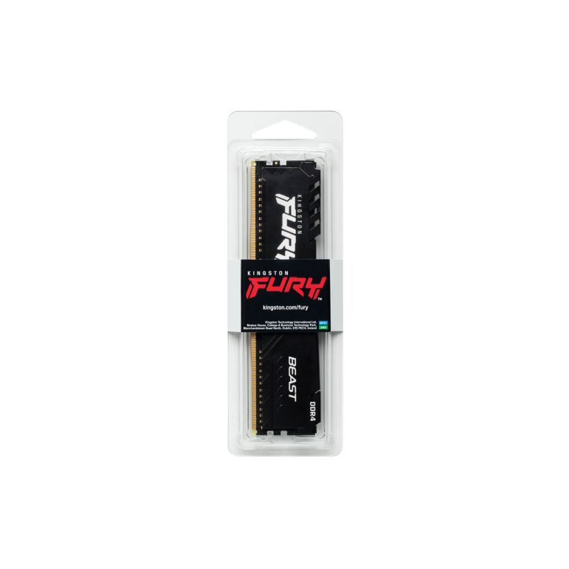KINGSTON MEMORIA RAM 8GB 3200MHZ DDR4 CL16 DIMM FURY BEAST BLACK