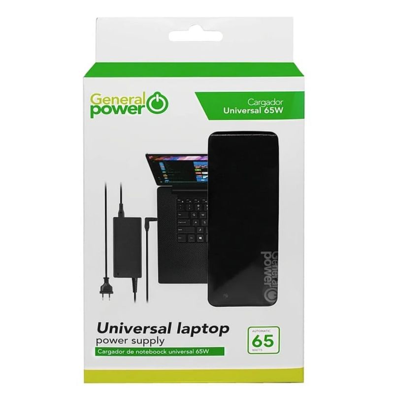 GENERAL POWER CARGADOR NOTEBOOK TIPO C PD 65W UNIVERSAL