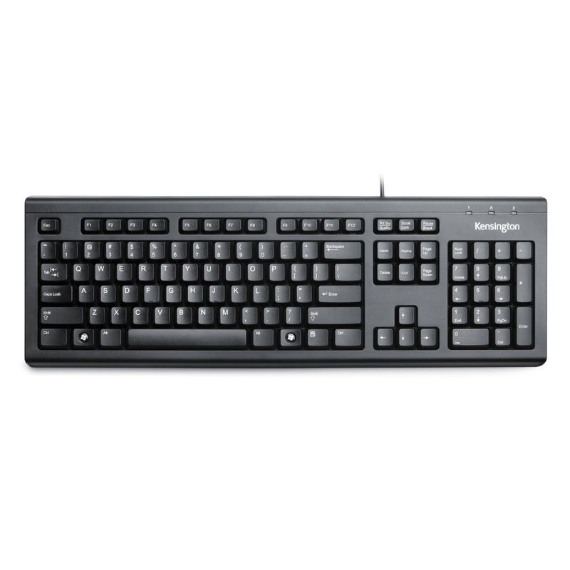 KENSINGTON-TECLADO-ALAMBRICO-ANTIDERRAME-FOR-LIFE-BLACK
