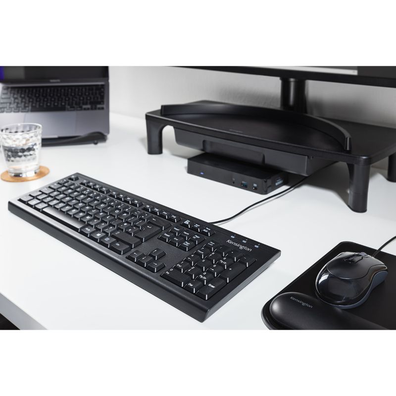 KENSINGTON-TECLADO-ALAMBRICO-ANTIDERRAME-FOR-LIFE-BLACK
