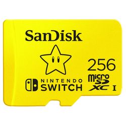 SANDISK TARJETA DE MEMORIA MICRO-SD 256GB NINTENDO SWITCH 100MB/s - 90MB/s